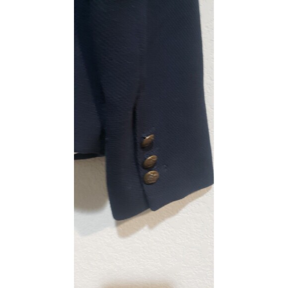 Mercer & Madison Womens Navy Blue Corduroy One Button Blazer Jacket Sz M - Picture 7 of 8